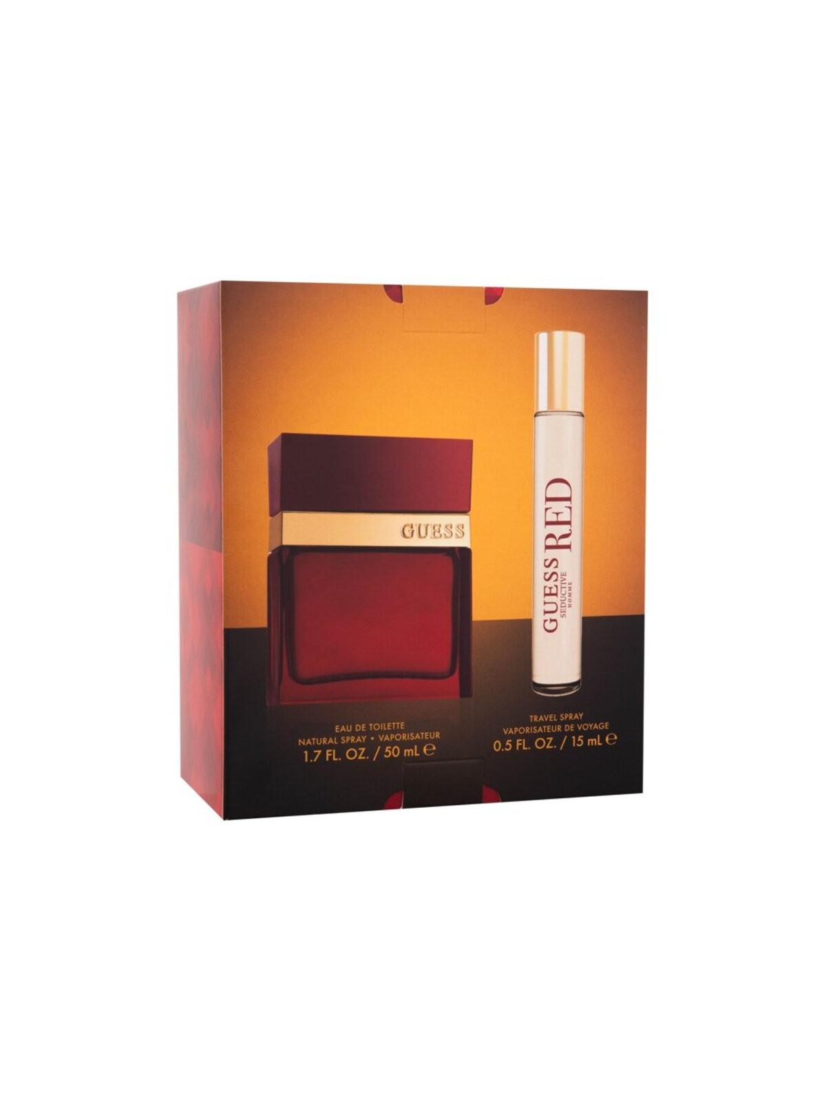 Guess Seducente Red Pour Homme Set regalo eau de toilette 50ml e eau de toilette 15ml uomo