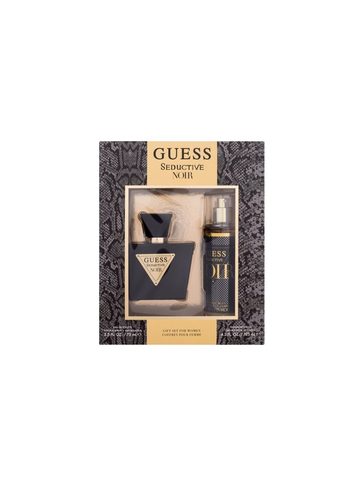 Cofanetto regalo Guess Seductive Noir, eau de toilette 75ml e spray corpo 125ml donna