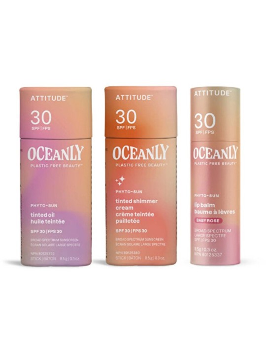 Set di protezione solare Attitude SPF 30 - Set regalo per la cura della pelle e delle labbra Donna