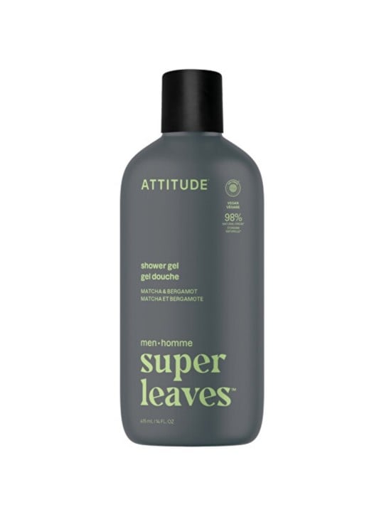 Attitude Super Leaves Matcha & Bergamot Shower Gel - Gel doccia uomo 415ml uomo