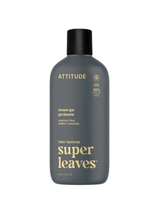 Attitude Super Leaves Amber & Citrus Shower Gel - Gel doccia uomo 415ml uomo