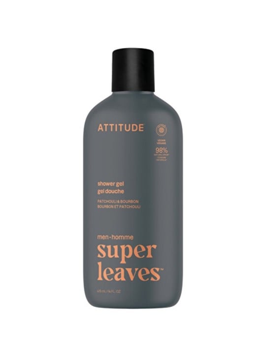 Attitude Super Leaves Patchouli & Bourbon Shower Gel - Gel doccia uomo 415ml uomo