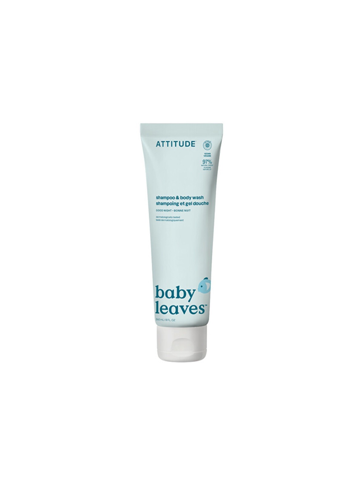 Attitude Good Night Shampoo & Body Wash - shampoo e bagnoschiuma 2 in 1 240ml donna