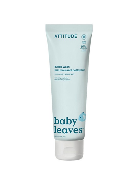Attitude Good Night Bubble Wash - Schiuma da bagno per bambini 240ml donna