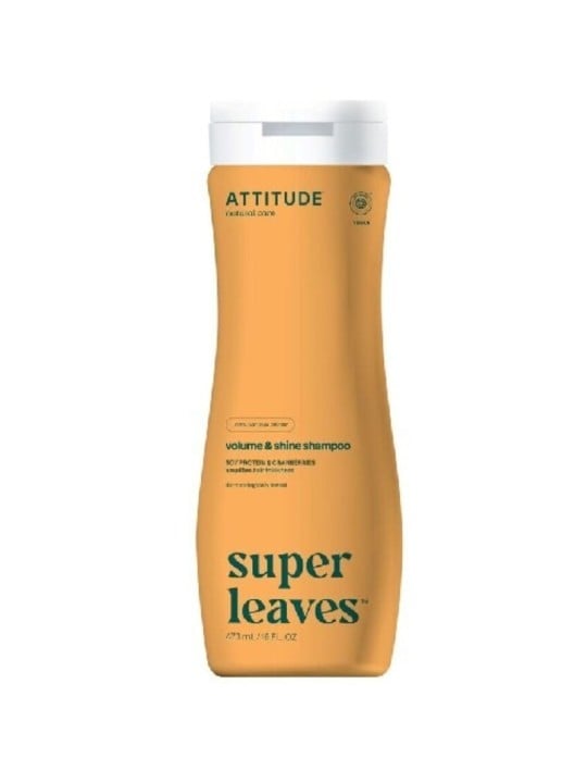 Attitude Super Leaves Volume & Shine Shampoo - Shampoo naturale per capelli fini lucenti e voluminosi? 473 ml donna