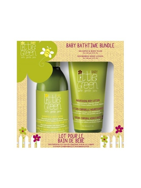 Set regalo per il bagnetto Little Green Baby - Set regalo per neonati donna