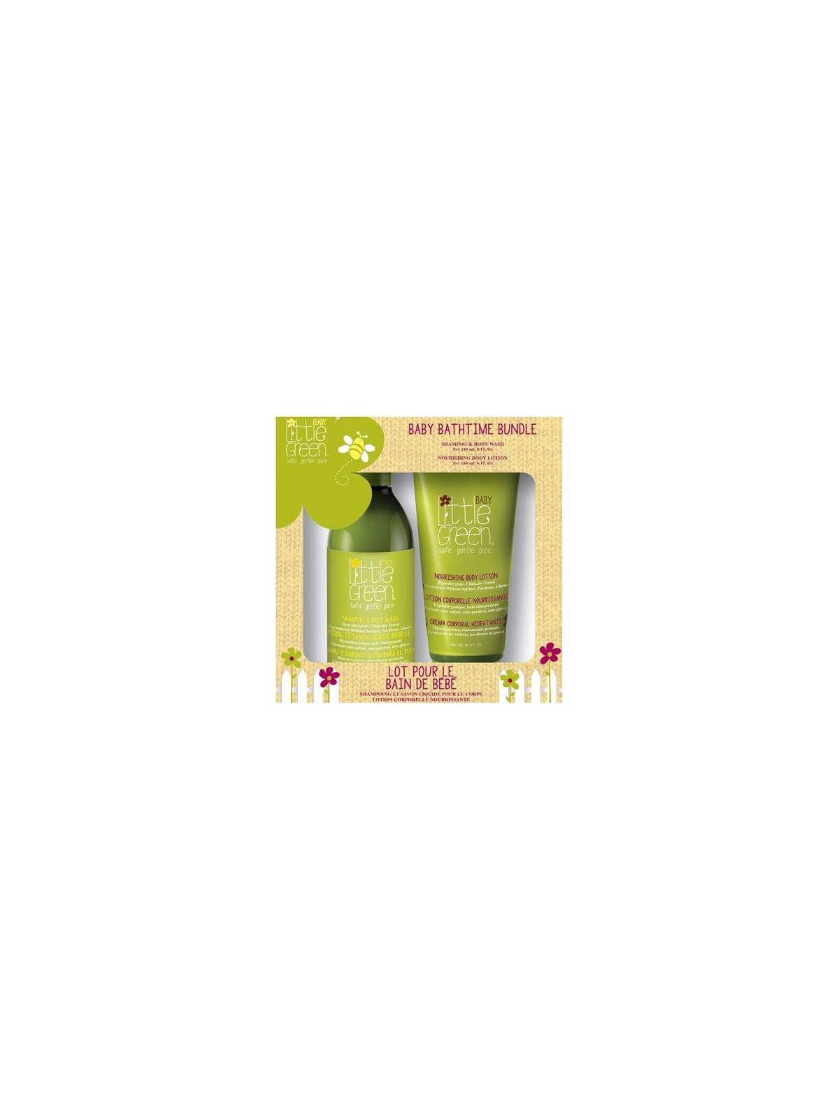 Set regalo per il bagnetto Little Green Baby - Set regalo per neonati donna