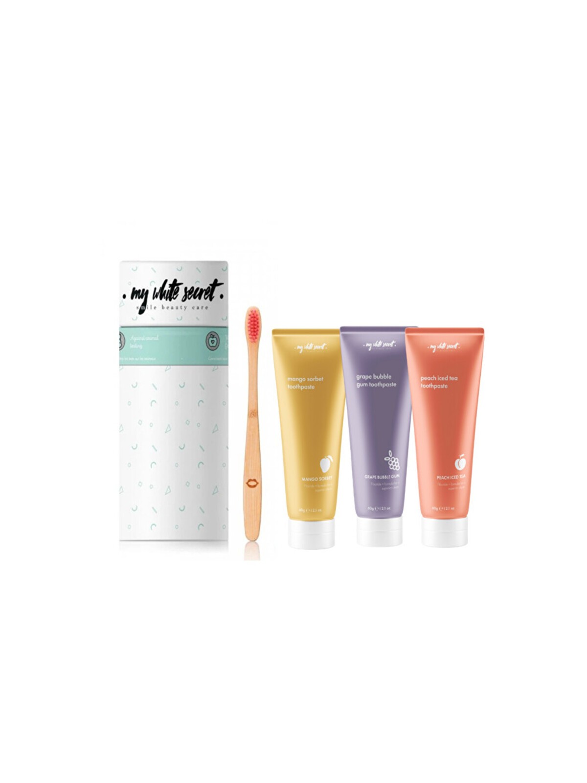 Set di bellezza My White Secret Smile - Set con pasta alla frutta e pennello Donna