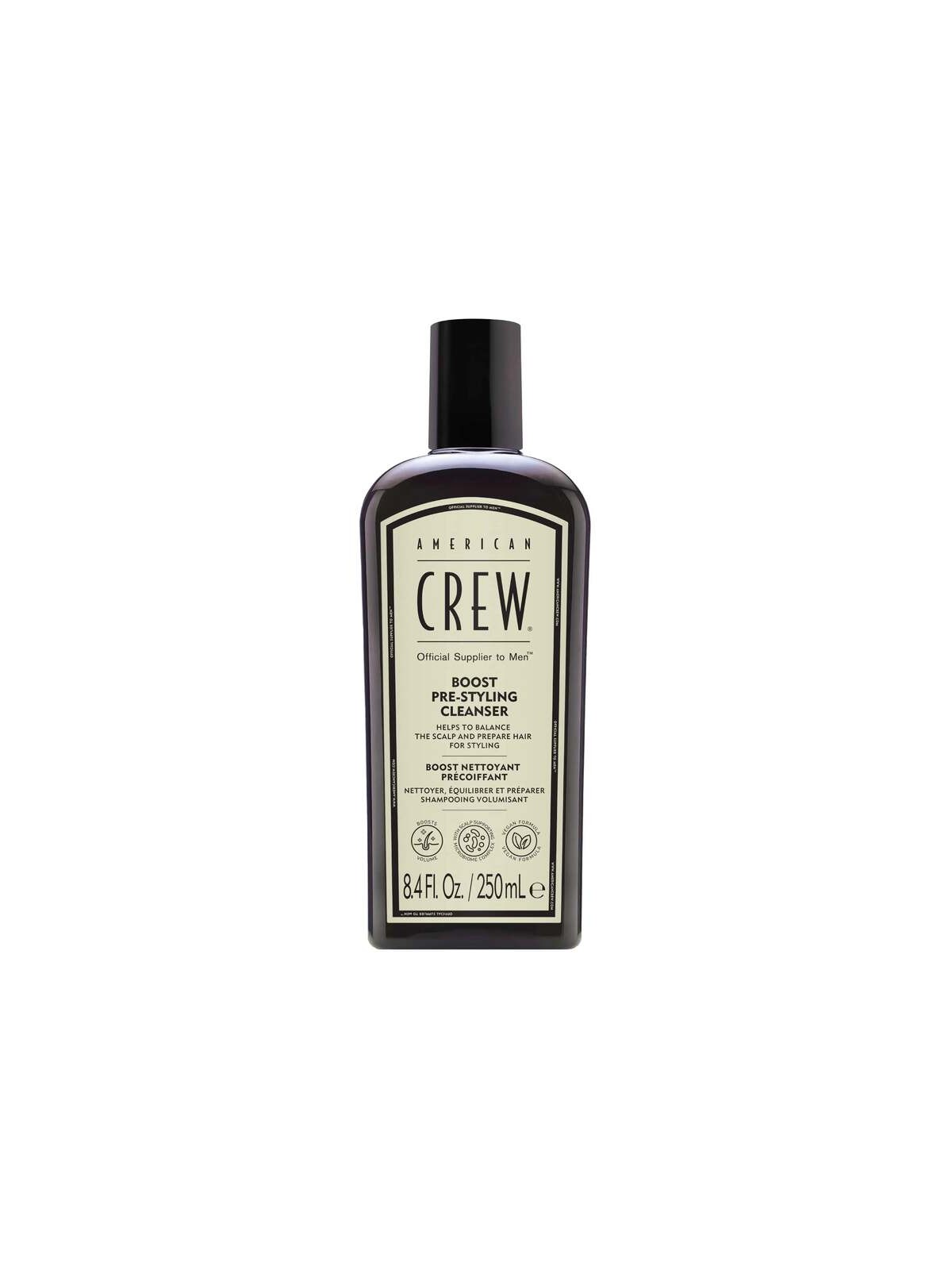 American Crew Boost Pre-Styling Cleanser - Shampoo rinforzante da uomo per capelli fini senza volume 250ml donna