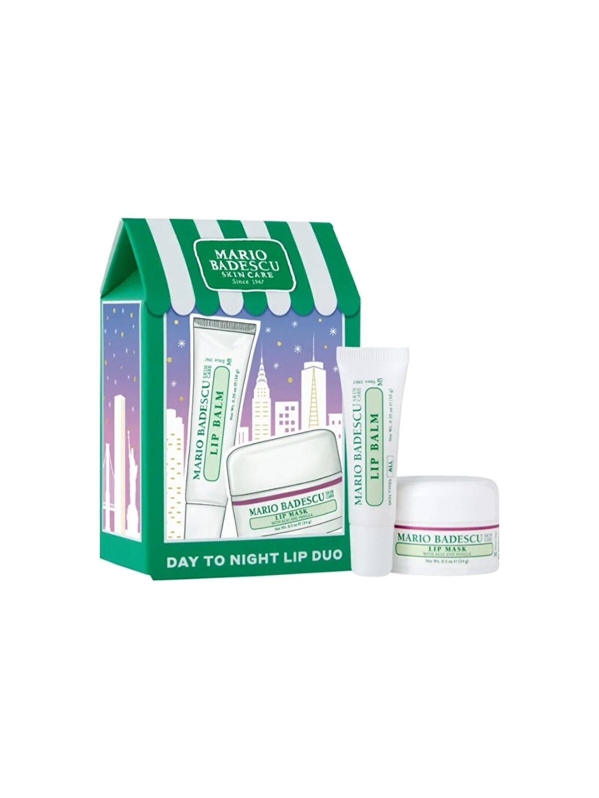 Mario Badescu Day To Night Lip Duo - Set regalo per la cura delle labbra Donna