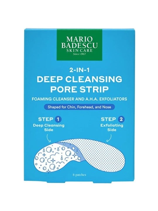Mario Badescu 2-In-1 Deep Cleansing Pore Strip - 2 in 1 cleansing pska na pry (6 pcs) donna