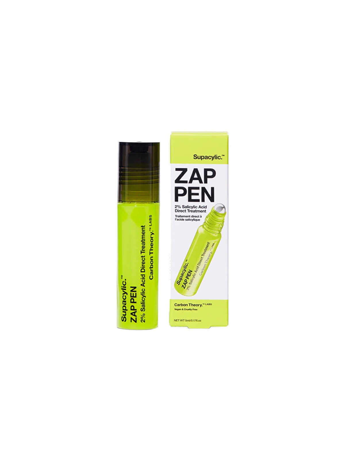 Carbon Theory Supacylic. Zap Pen Trattamento Diretto con Acido Salicilico 5ml unisex