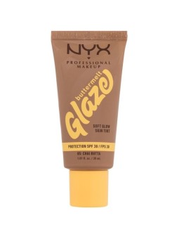 Nyx Buttermelt Glaze Soft Glow Skin Tint SPF30 - Trucco illuminante con protezione UV 30ml donna 05 Chai Butta
