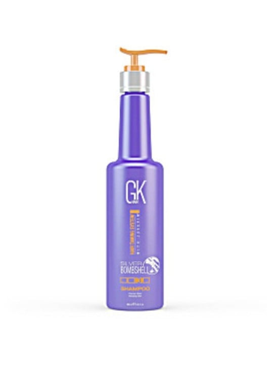 GK Hair Silver Bombshell Shampoo - shampoo per capelli biondi che neutralizza i riflessi giallastri 280ml donna