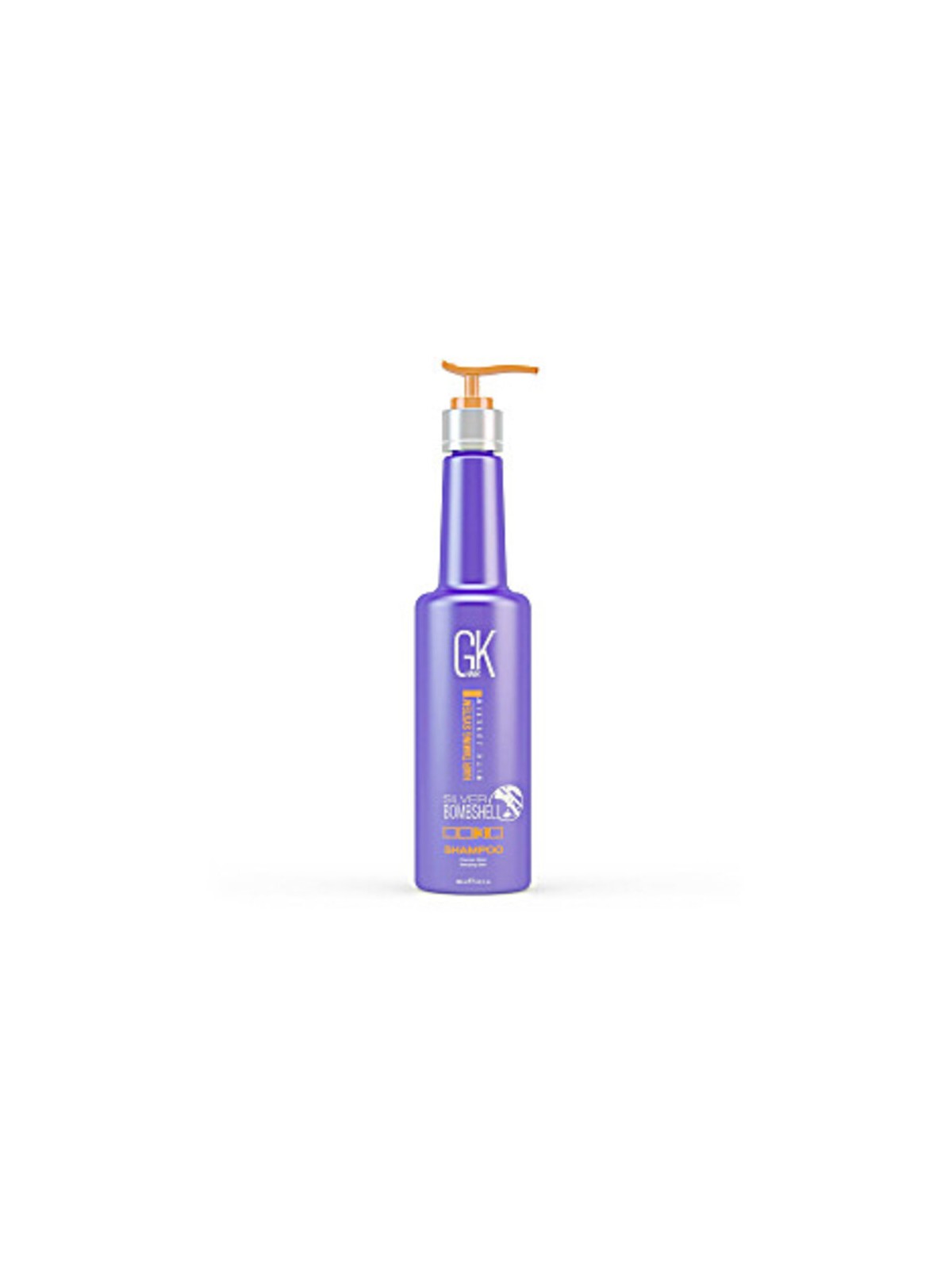 GK Hair Silver Bombshell Shampoo - shampoo per capelli biondi che neutralizza i riflessi giallastri 280ml donna