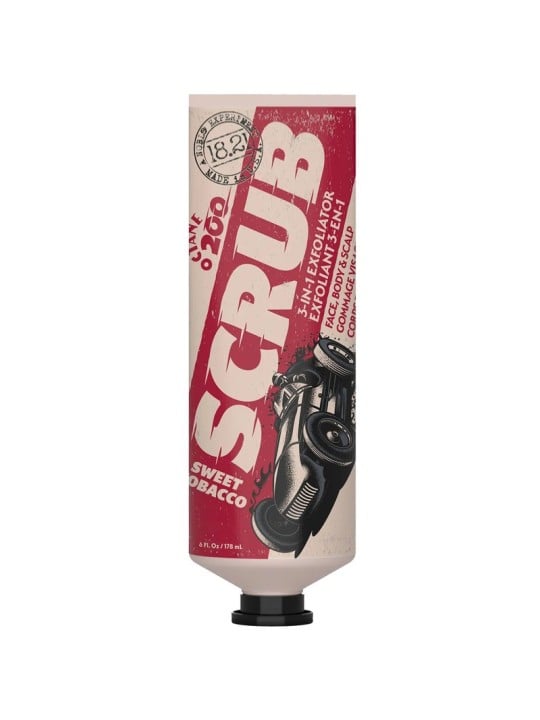 18.21 Man Made Octane 200 Scrub Sweet Tobacco - Scrub esfoliante per viso, corpo e cuoio capelluto 178ml unisex