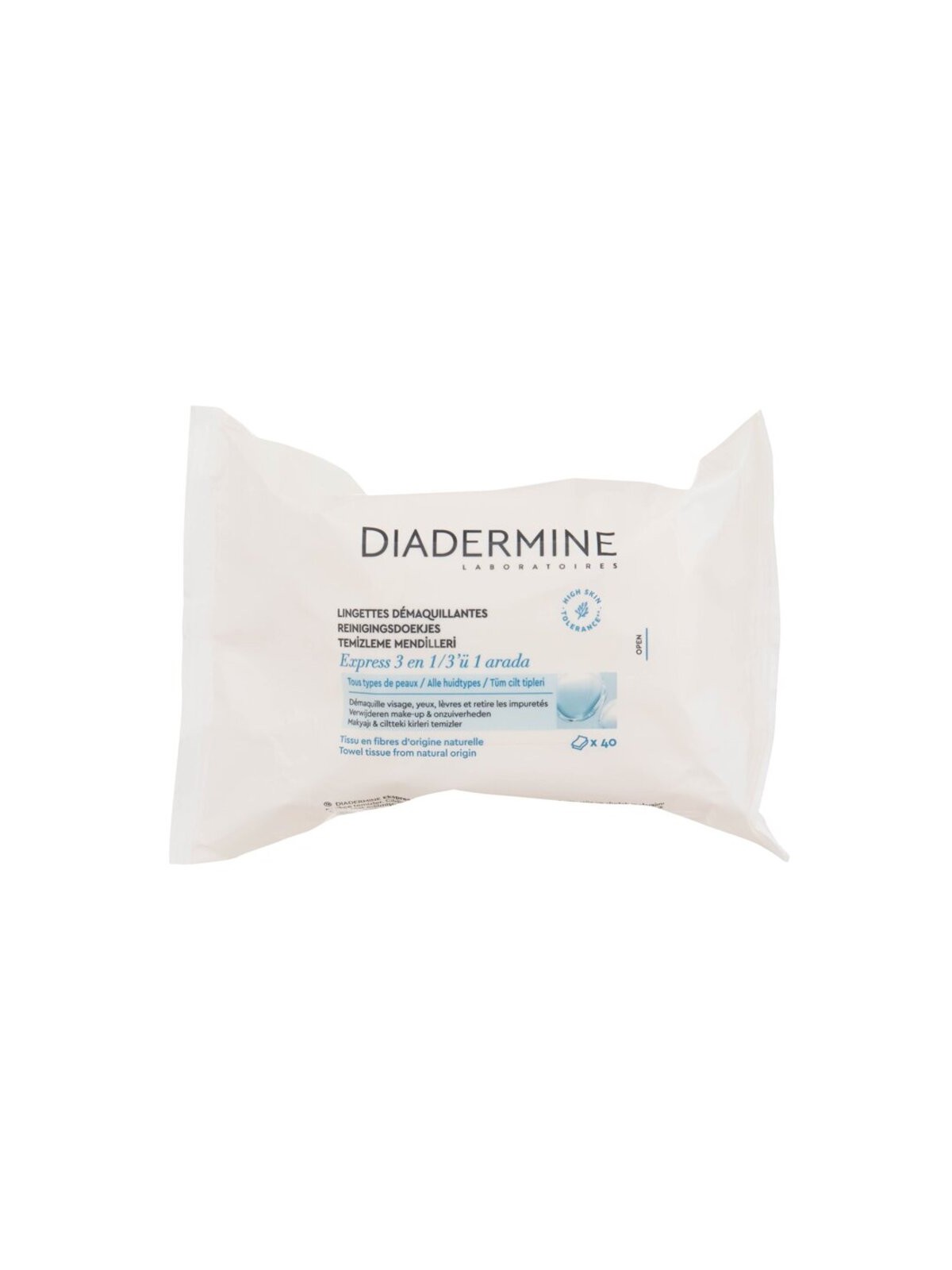 Diadermine Express Fresh Salviette detergenti 3 in 1 - salviette detergenti 40 pezzi donna