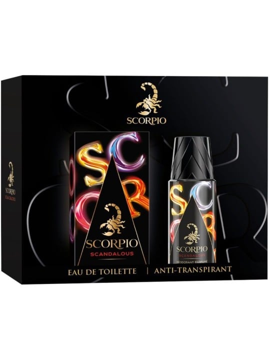 Set regalo Scorpio Scandalous eau de toilette 75ml e deodorante 150ml uomo