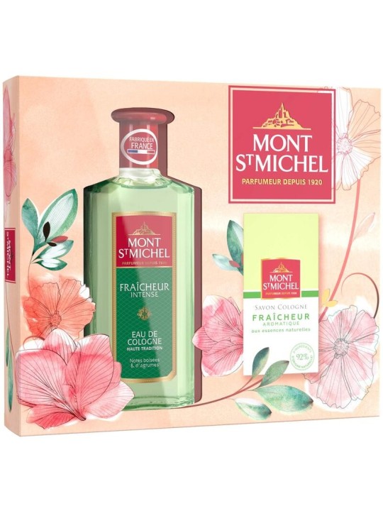 Mont St Michel Fraicheur Intense Set regalo acqua di colonia 250ml e sapone solido 125 g unisex