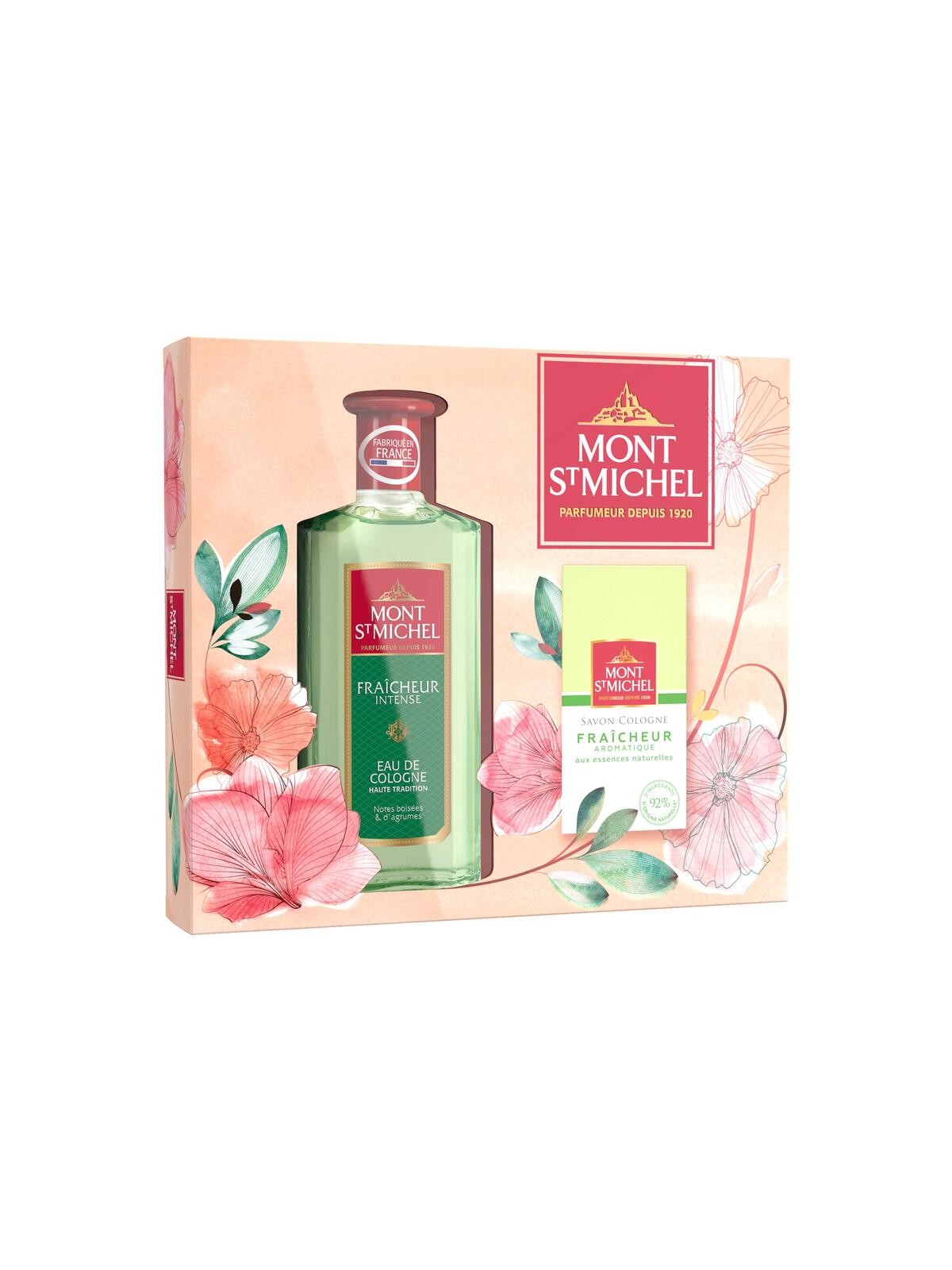 Mont St Michel Fraicheur Intense Set regalo acqua di colonia 250ml e sapone solido 125 g unisex