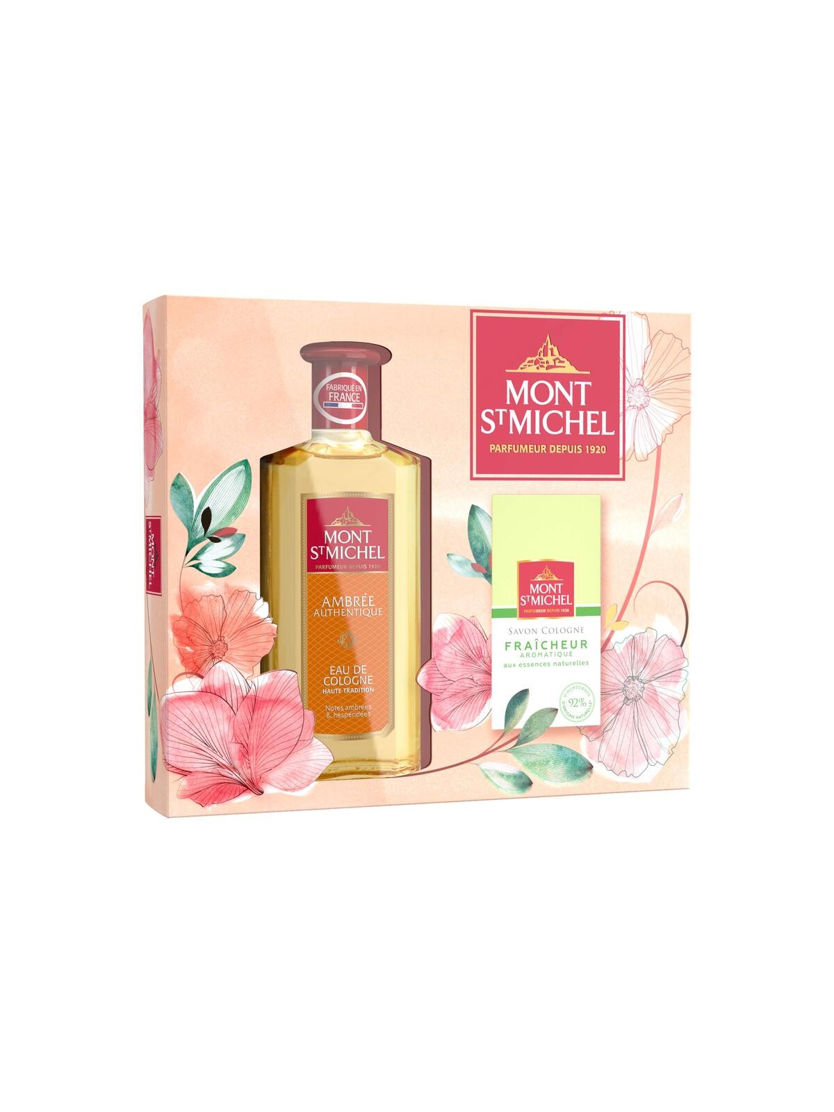 Mont St Michel Ambre Authentique Set regalo acqua di colonia 250ml e sapone solido 125 g unisex