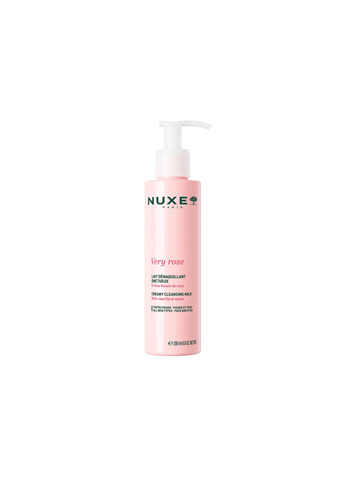 Nuxe Very Rose Creamy Cleansing Milk - latte detergente 200ml donna