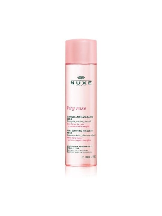 Nuxe Very Rose Soothing Micellar Water - Acqua micellare lenitiva per viso e occhi 200ml donna