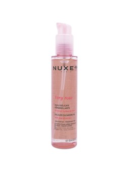 Nuxe Very Rose Delicate Cleansing Oil - Olio detergente delicato per viso e occhi 150ml donna