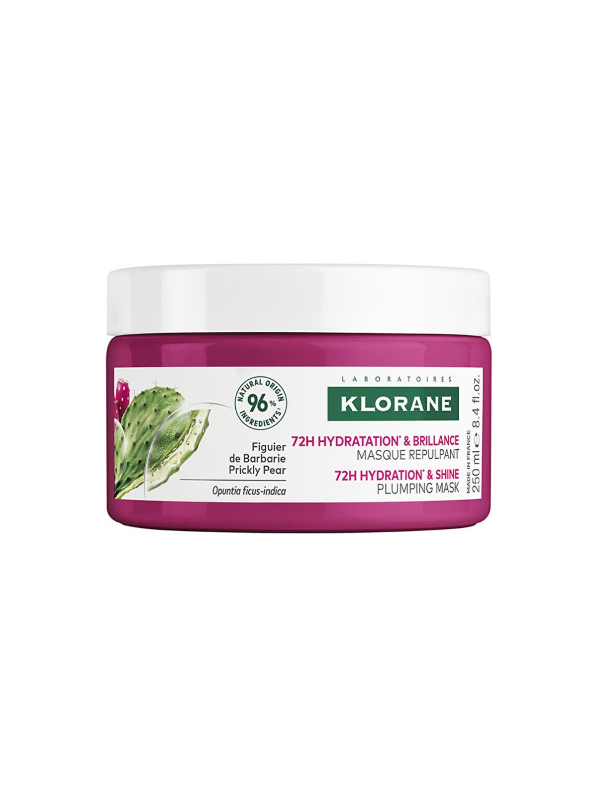Maschera volumizzante idratante e lucidante Klorane 72H - Maschera per capelli 250ml donna