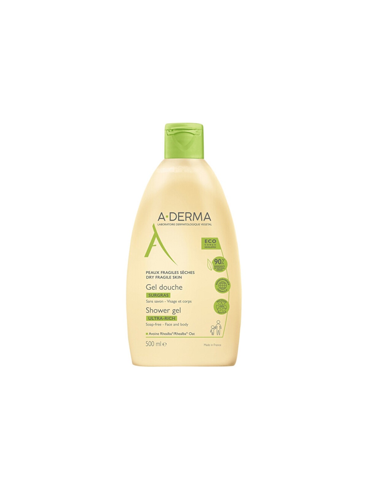 A-Derma Ultra Rich Shower Gel - Gel doccia 500ml donna