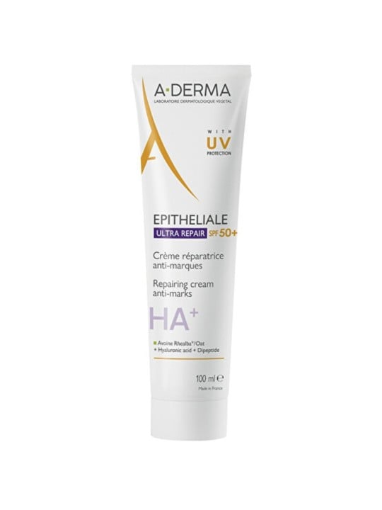 A-Derma Epitheliale Ultra Repair Crema Riparatrice Antimacchie SPF 50 - Crema Rigenerante 40ml donna