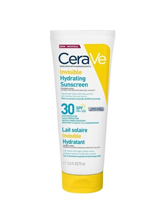 CeraVe Crema solare idratante invisibile SPF 30 - Opalovac cream 177ml donna