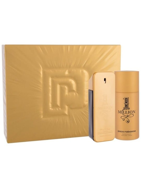 Paco Rabanne 1 Million Gift Set 100ml eau de toilette e deodorante 1 Million 150ml uomo