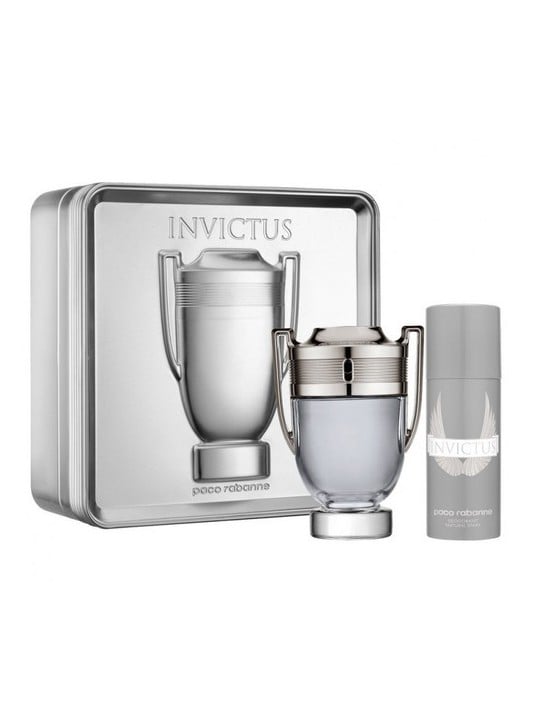 Paco Rabanne Invictus Set regalo eau de toilette 100ml e Invictus deospray 150ml uomo