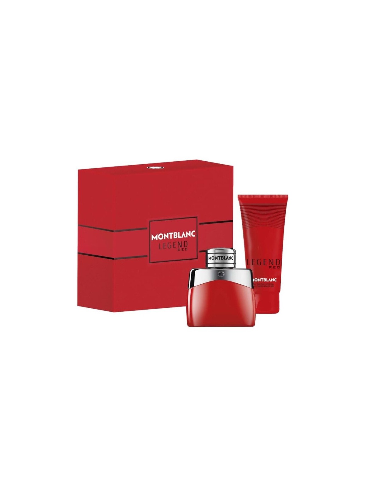 Set regalo Mont Blanc Legend Red, eau de parfum 50ml e gel doccia 100ml uomo