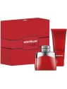 Set regalo Mont Blanc Legend Red, eau de parfum 50ml e gel doccia 100ml uomo