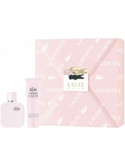 Cofanetto regalo Lacoste Rose for Her, eau de parfum 50ml e lozione corpo 50ml donna