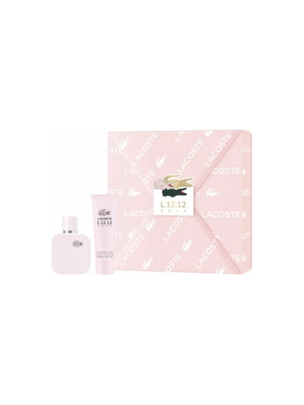 Cofanetto regalo Lacoste Rose for Her, eau de parfum 50ml e lozione corpo 50ml donna