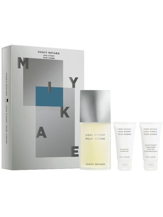 Issey Miyake L'Eau D'Issey pour Homme eau de toilette Set regalo 125ml, gel doccia 50ml e balsamo dopobarba 50ml uomo