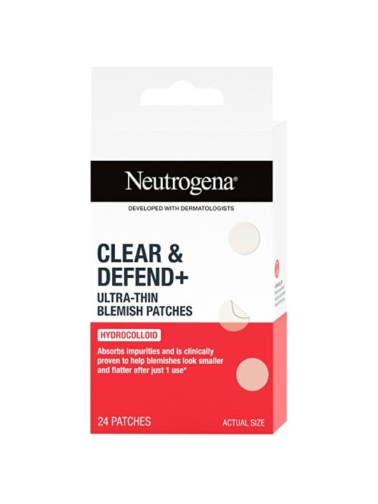 Neutrogena Clear & Defend+ Cerotti per le imperfezioni cutanee - Cerotti ultrasottili per le imperfezioni della pelle