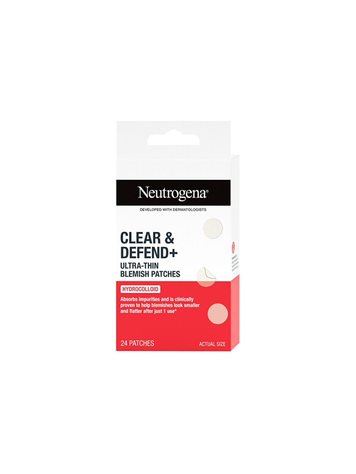 Neutrogena Clear & Defend+ Cerotti per le imperfezioni cutanee - Cerotti ultrasottili per le imperfezioni della pelle