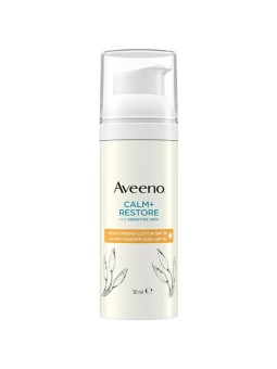 Aveeno Calm+Restore Lozione Idratante SPF 50 - Latte Idratante 50ml donna