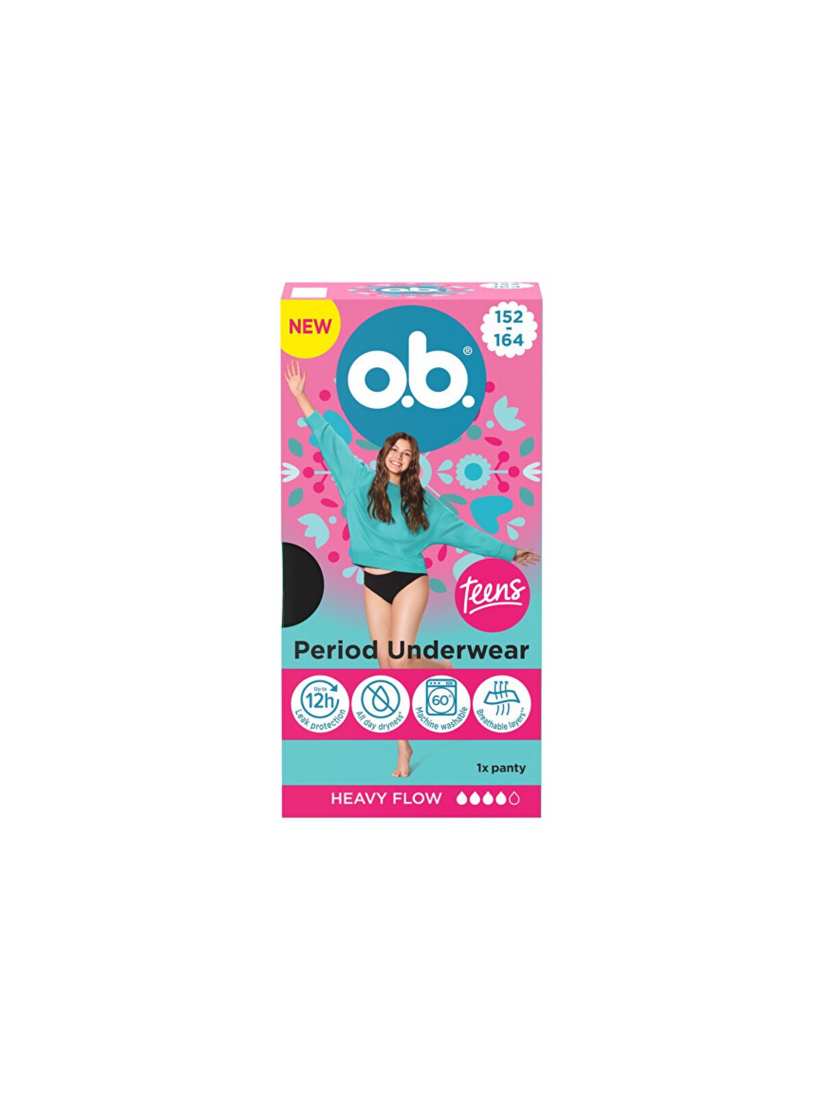 Ob Teens 152-164 - Mutandine mestruali donna