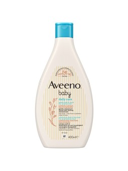 Aveeno Baby Daily Care Gentle & Bath Wash - Gel detergente delicato per il bagno e la doccia 400ml donna