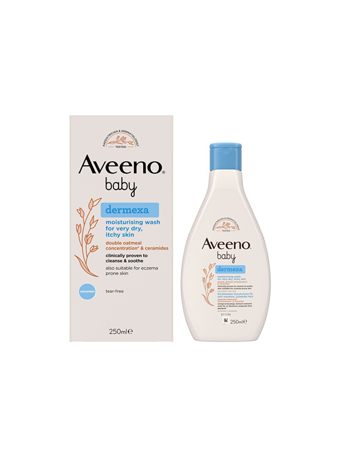 Aveeno Baby Dermexa Gel - Gel idratante al micelio 250ml donna
