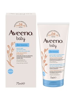 Aveeno Baby Dermexa Balsamo Emolliente - Balsamo emolliente per la buona notte 75ml donna