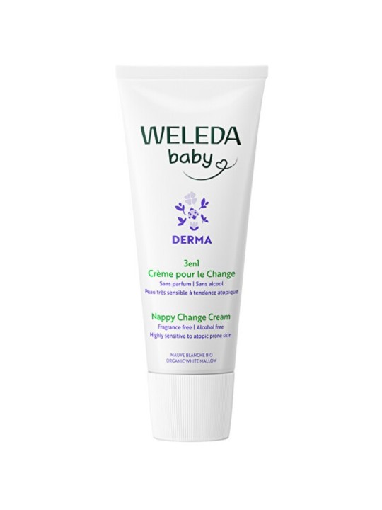 Weleda Derma Crema per il cambio pannolino - Crema per i glutei 3 in 1 50 ml donna