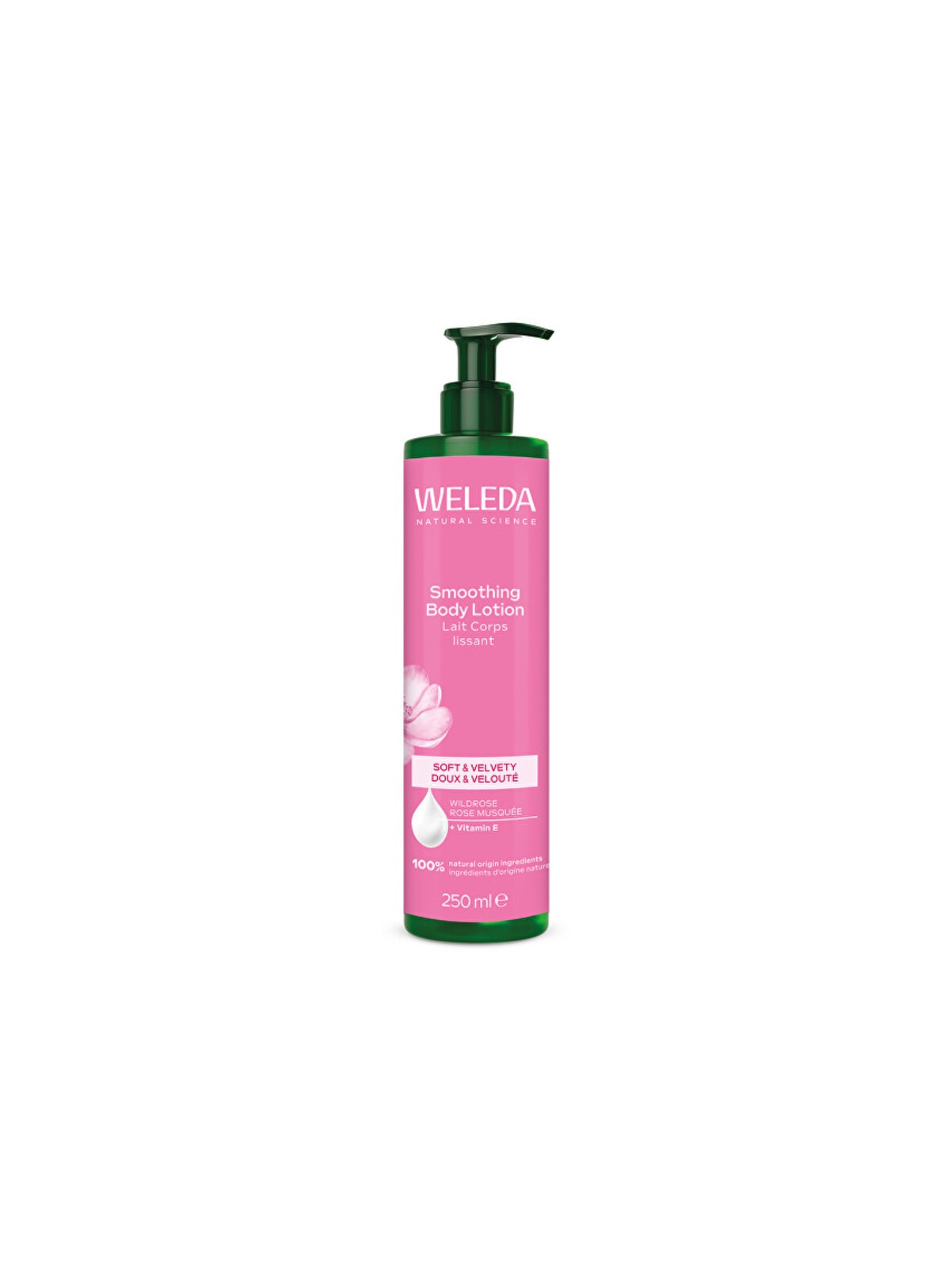 Lozione corpo levigante Weleda - Latte corpo levigante alla rosa selvatica 250ml donna