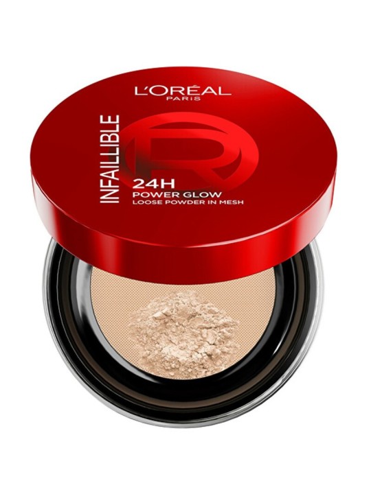 L'Oréal H Power Glow Loose Powder - Cipria illuminante 24 10 g donna Medium