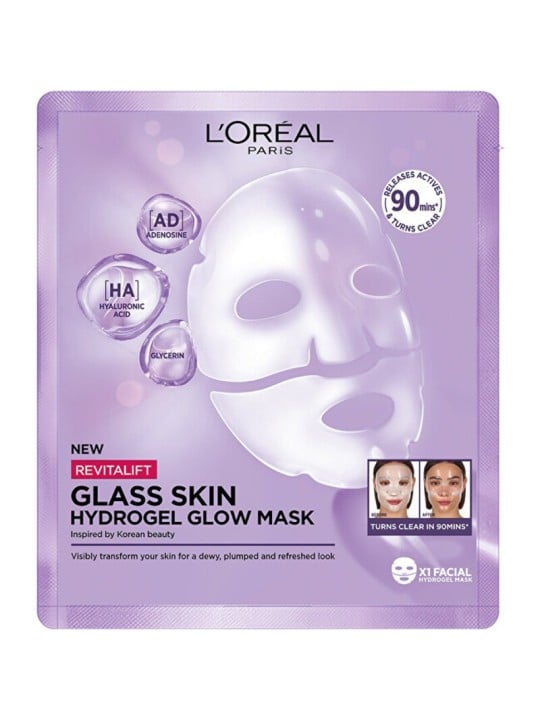 L'Oréal Filler Glass Skin Mask - Maschera idrogel illuminante 25.0g donna